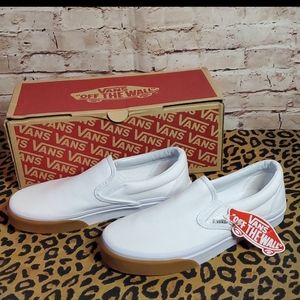Vans Rare Gum Rubber Slip-on's Men's Sz 6 Women Sz 7.5 NIB